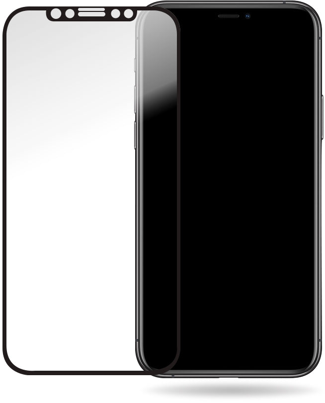 Mobilize Glass Screen Protector - Black Frame - Apple Iphone X/Xs/11 Pro