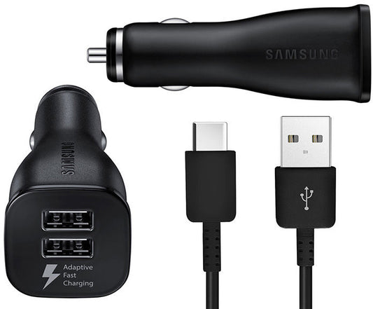 Samsung Ep-Ln920Cbegww Samsung Adaptive Fast Charging Dual Usb Car Charger Usb-C Black Bulk