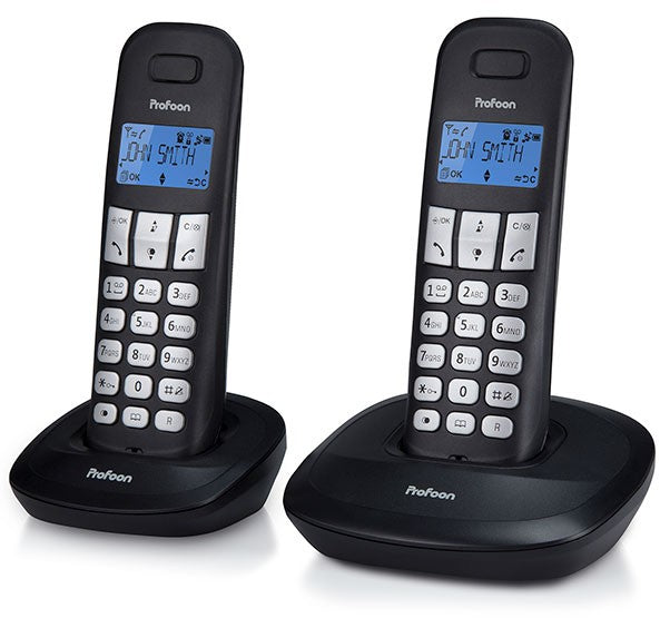 Profoon Pdx-1120 Profoon Dect Telefoon Duo Black