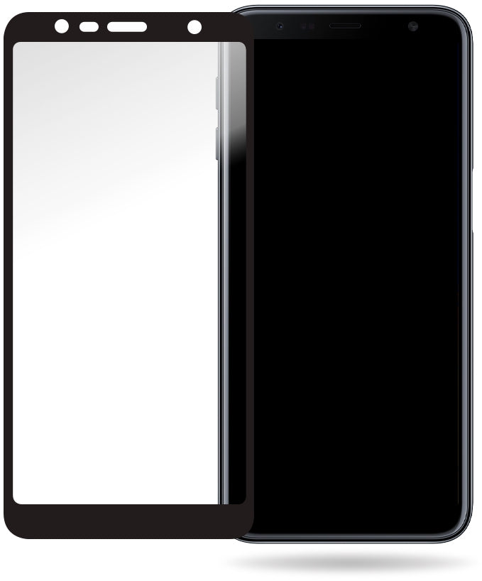 Mobilize Glass Screen Protector - Black Frame - Samsung Galaxy J6+