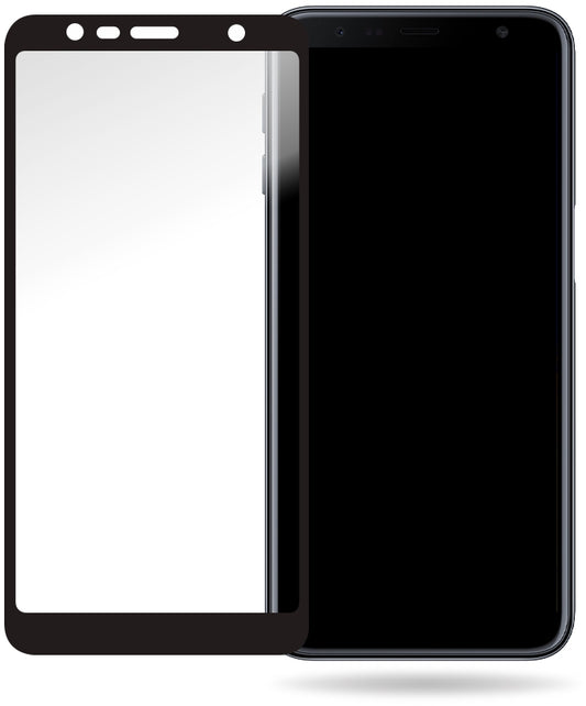 Mobilize Glass Screen Protector - Black Frame - Samsung Galaxy J6+