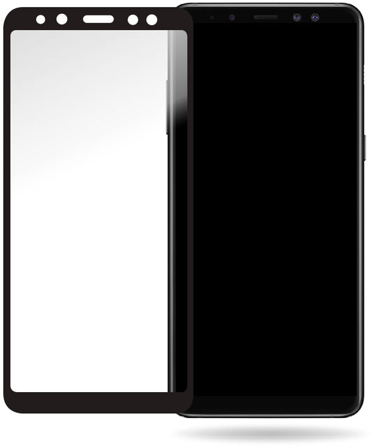 Mobilize Glass Screen Protector - Black Frame - Samsung Galaxy A8
