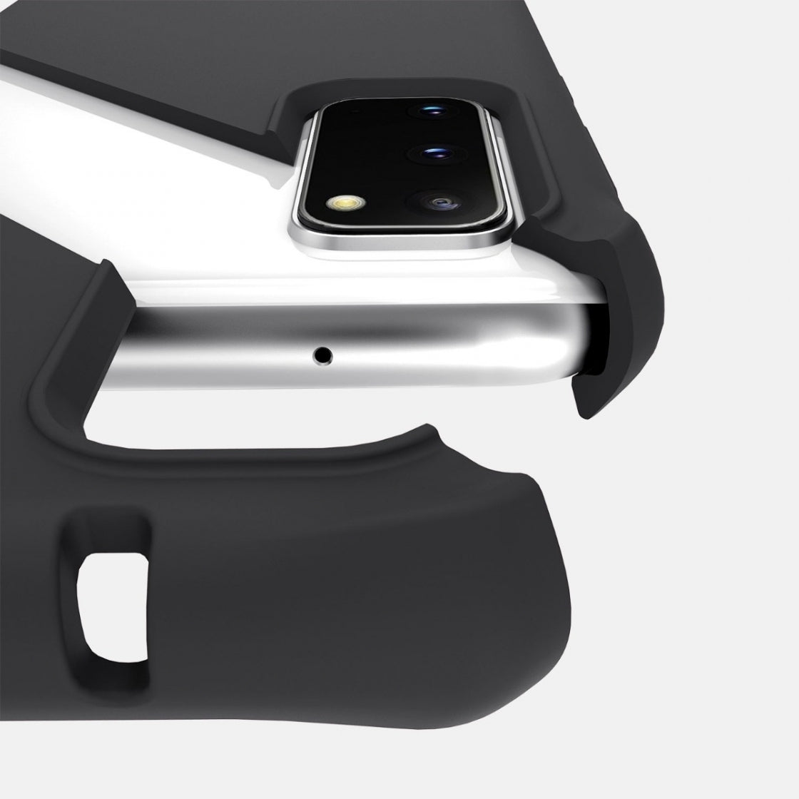 Itskins Level 2 Spectrumsolid For Apple Iphone 6/6S/7/8/Se (2020/2022) Plain Black