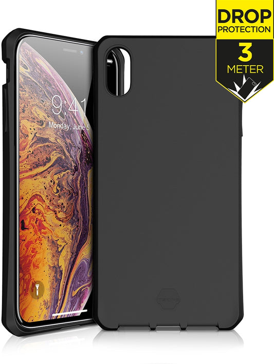 Itskins Level 2 Spectrumsolid For Apple Iphone Xs Max Plain Black