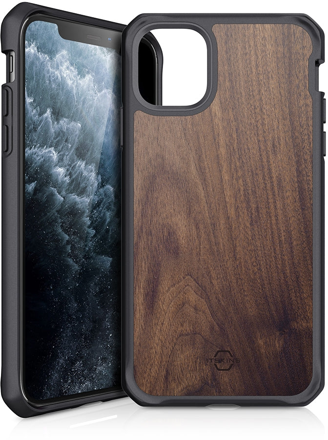 Itskins Level 2 Hybridfusion For Apple Iphone 11 Pro Max Dark Wood