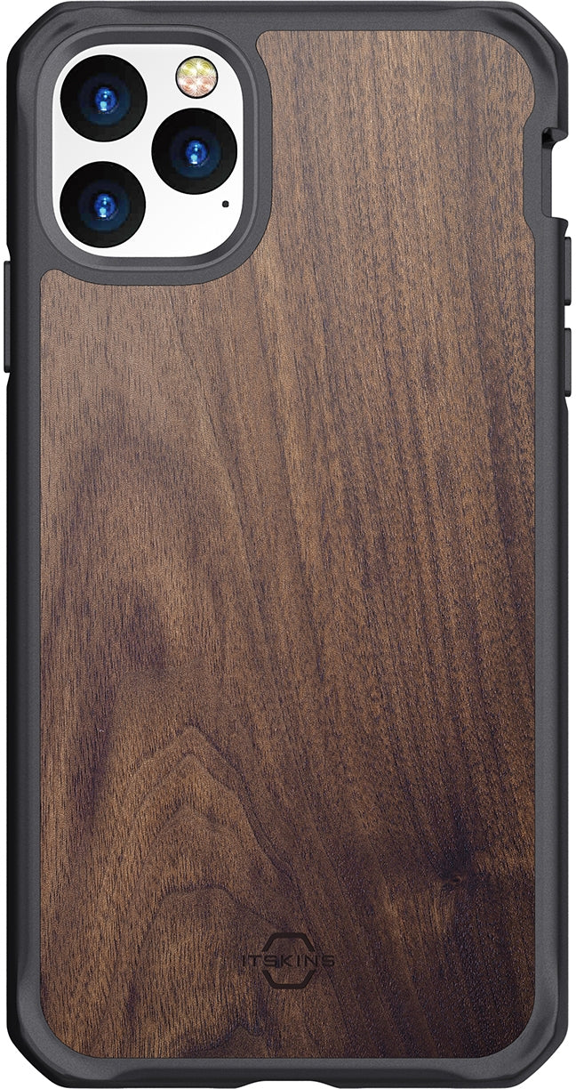 Itskins Level 2 Hybridfusion For Apple Iphone 11 Pro Max Dark Wood