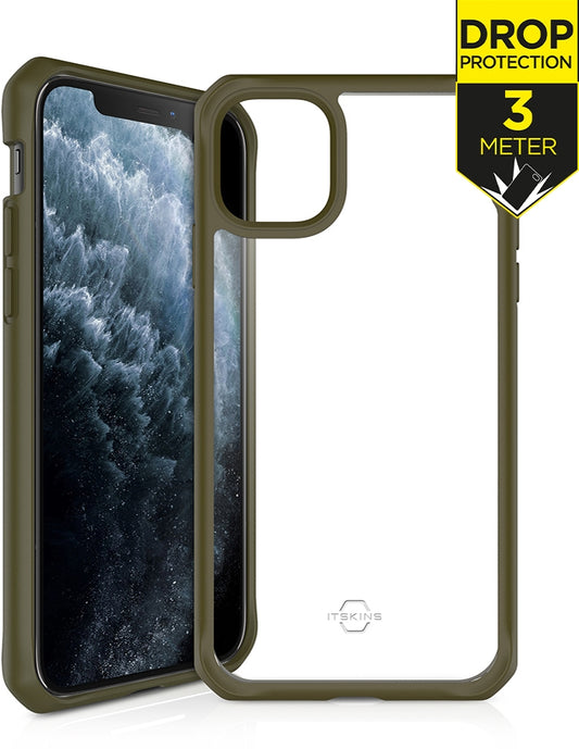 Itskins Level 2 Hybridsolid For Apple Iphone 11 Pro Kaki/Transparent