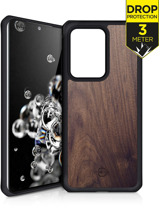 Itskins Level 2 Hybridfusion For Samsung Galaxy S20 Ultra/S20 Ultra 5G Dark Wood
