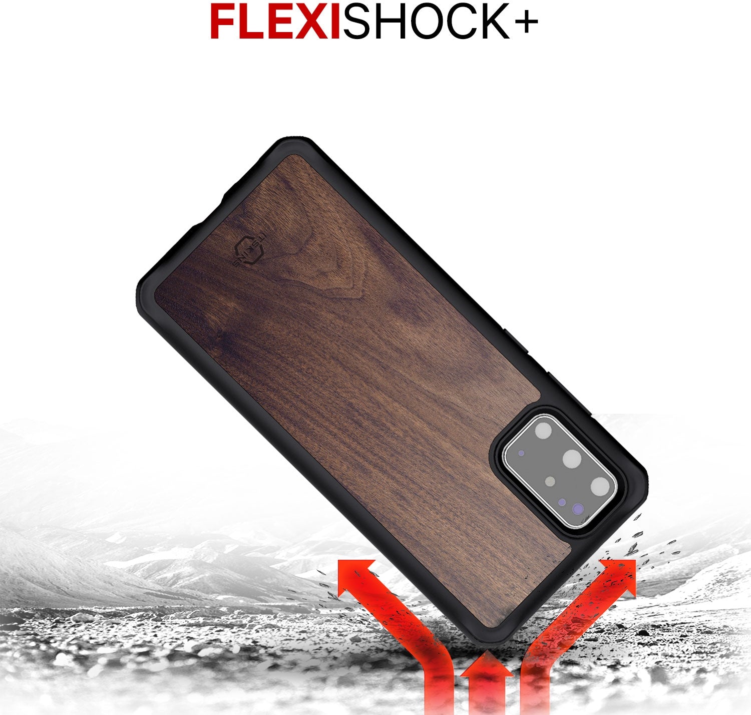 Itskins Level 2 Hybridfusion For Samsung Galaxy S20+/S20+ 5G Dark Wood