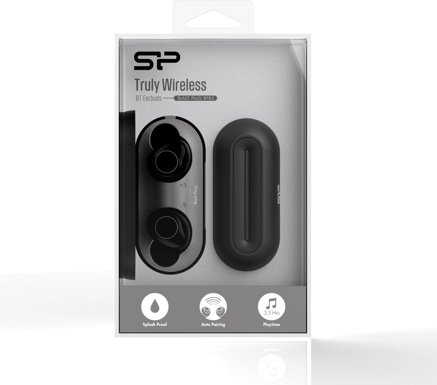 Silicon Power Bp82 Silicon Power Tws Bluetooth Stereo Earbuds Black
