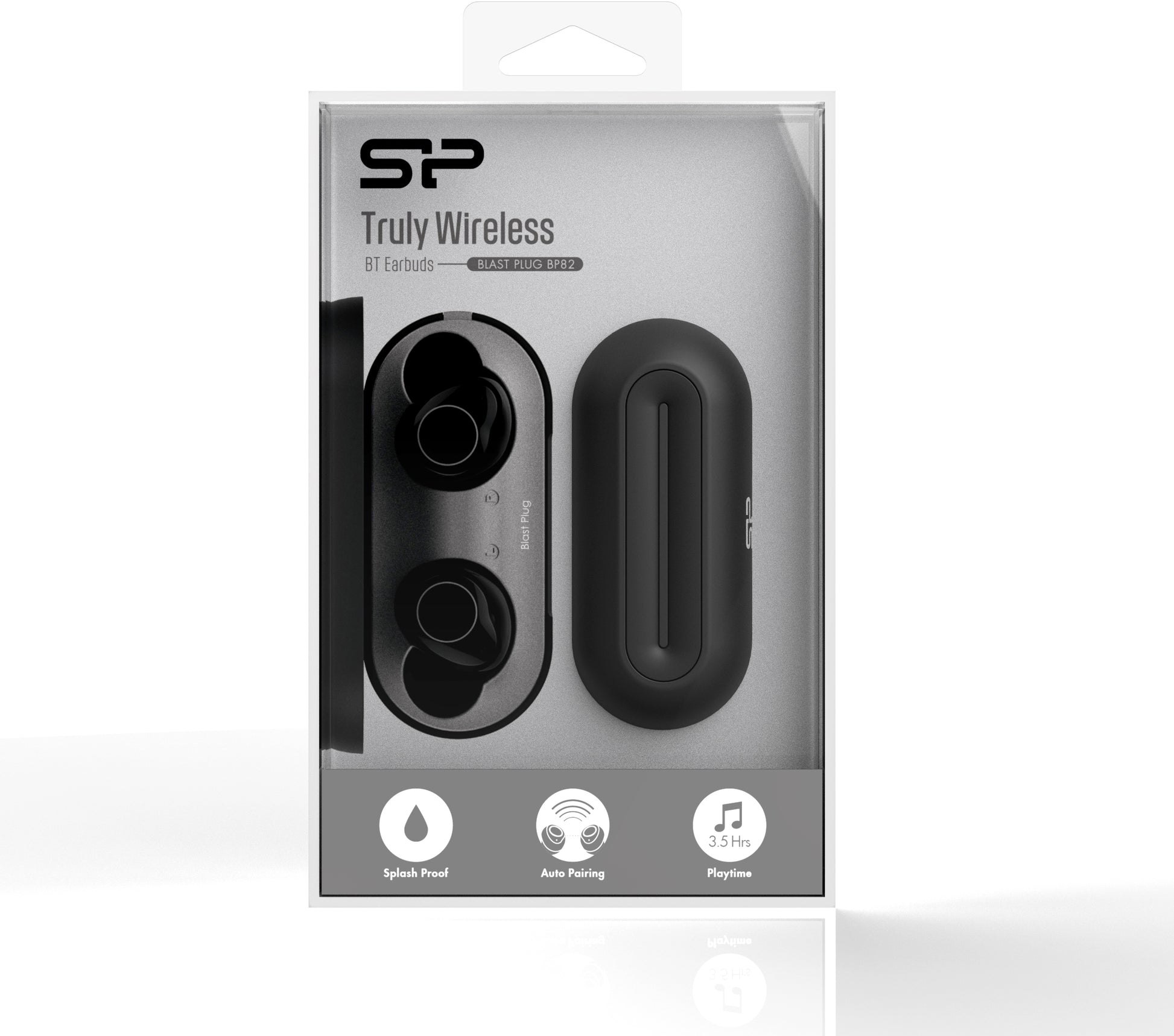 Silicon Power Bp82 Silicon Power Tws Bluetooth Stereo Earbuds Black