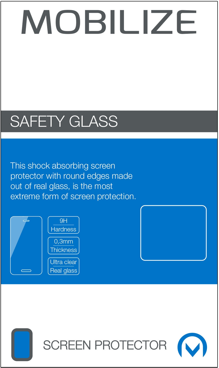 Mobilize Glass Screen Protector - Black Frame - Samsung Galaxy A41
