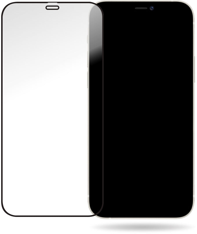 Mobilize Glass Screen Protector - Black Frame - Apple Iphone 12/12 Pro