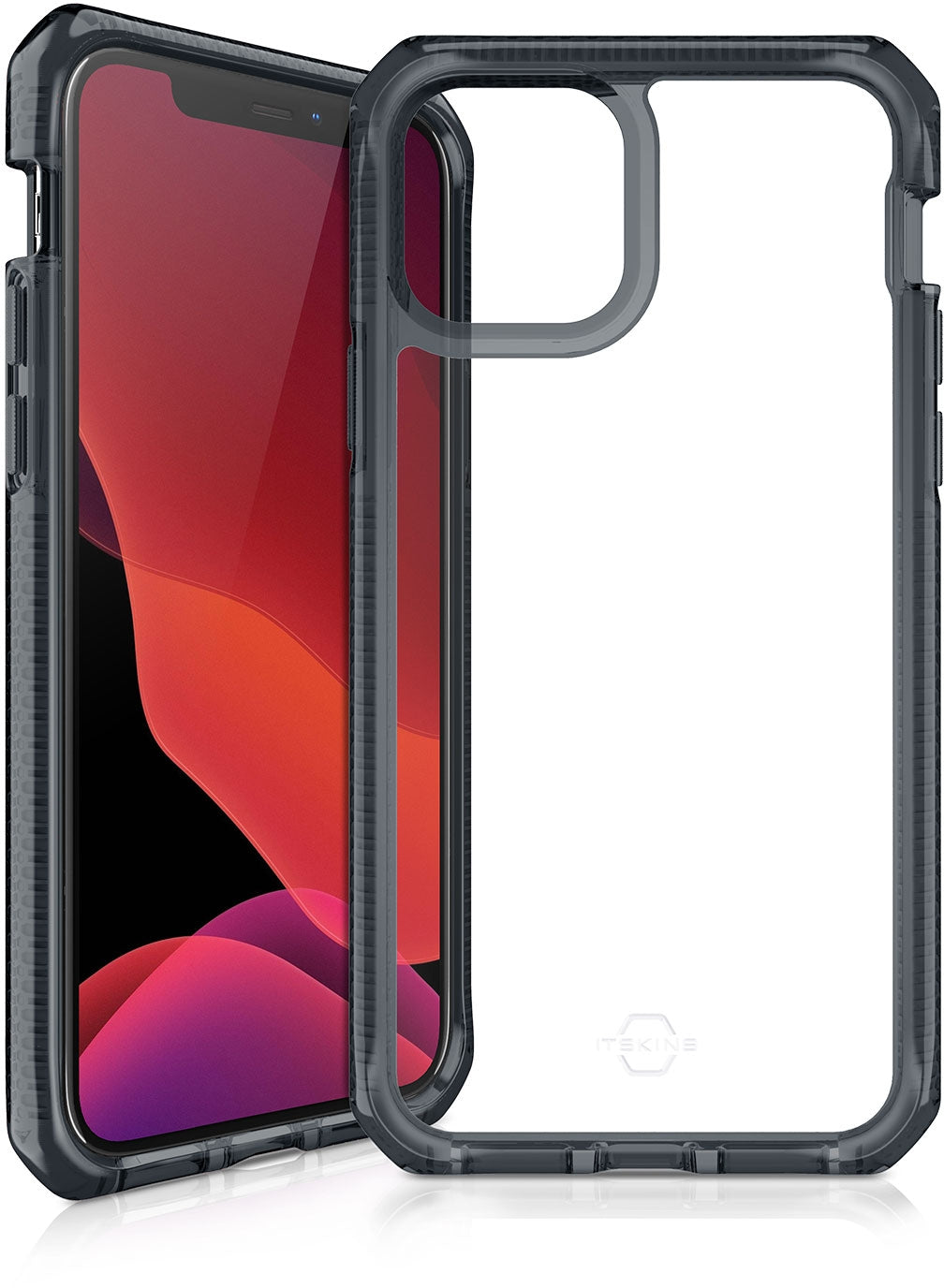 Itskins Level 3 Supremeclear For Apple Iphone 12 Mini Smoke/Transparent