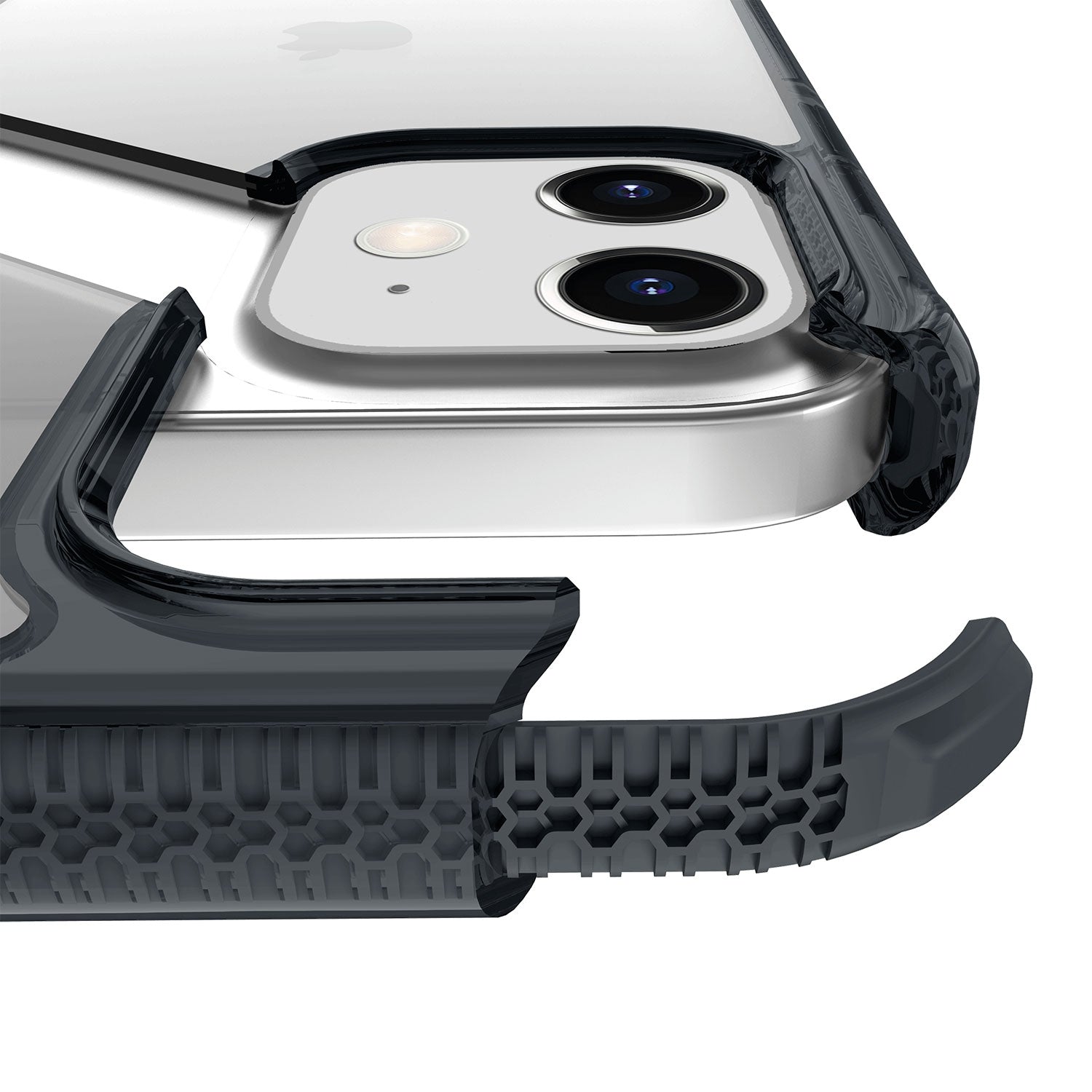 Itskins Level 3 Supremeclear For Apple Iphone 12 Mini Smoke/Transparent