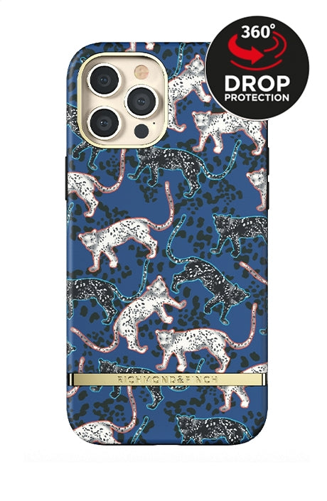 Richmond & Finch Freedom Series One-Piece Apple Iphone 12 Pro Max Blue Leopard