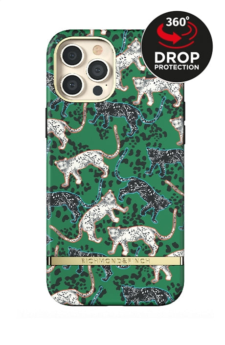 Richmond & Finch Freedom Series One-Piece Apple Iphone 12 Pro Max Green Leopard