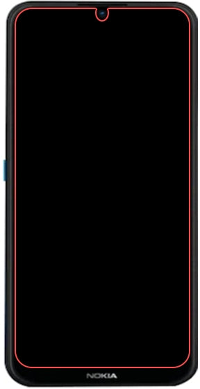 Mobilize Glass Screen Protector - Black Frame - Nokia 1.4
