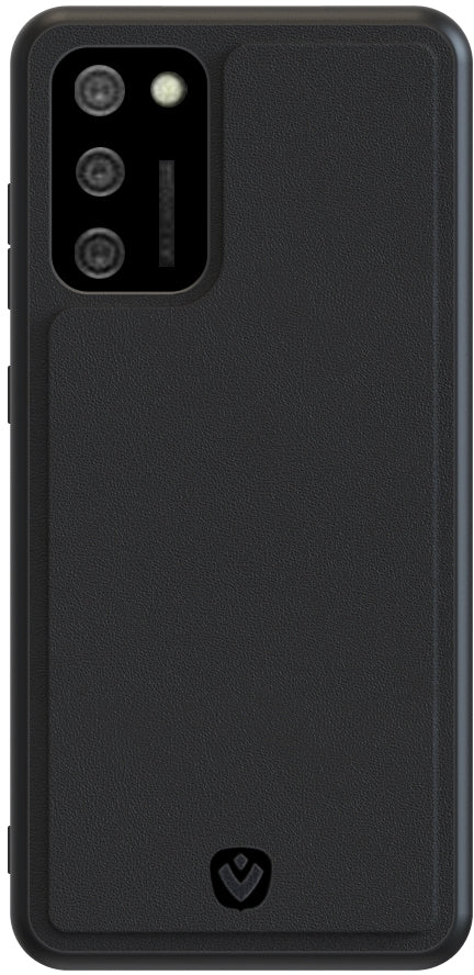 Valenta Leather Back Cover Snap Samsung Galaxy A02S Black