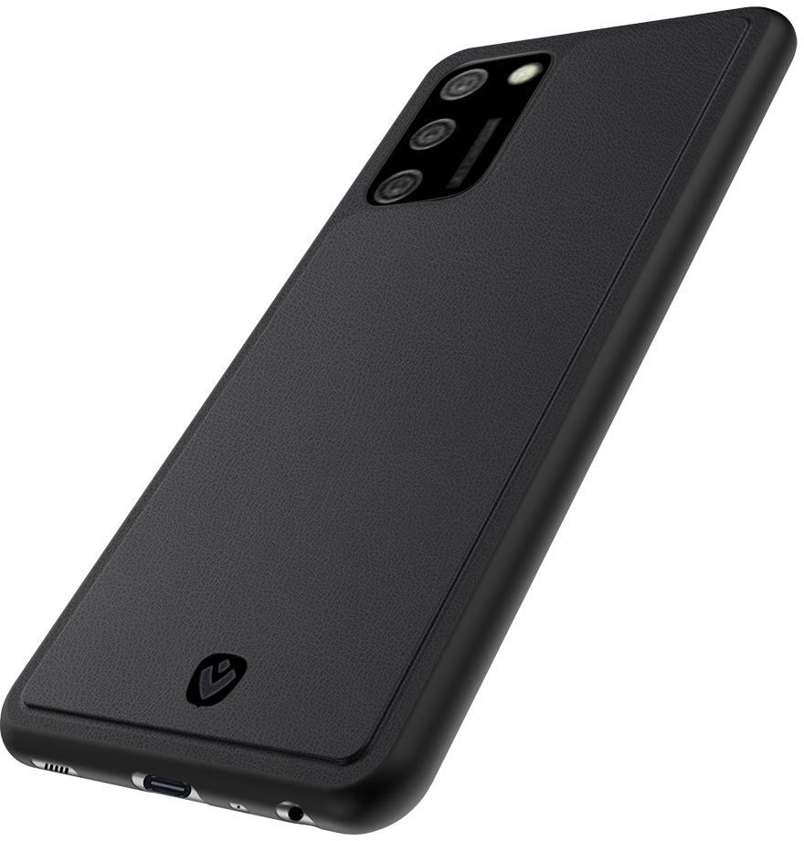 Valenta Leather Back Cover Snap Samsung Galaxy A02S Black