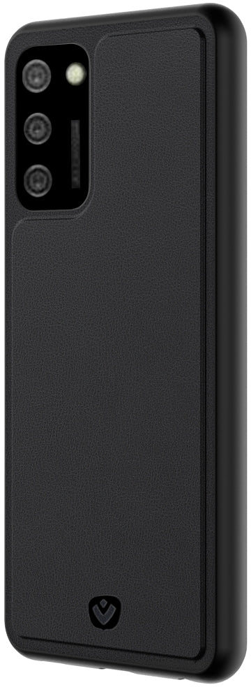 Valenta Leather Back Cover Snap Samsung Galaxy A02S Black