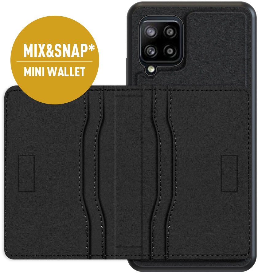 Valenta Leather Back Cover Snap Samsung Galaxy A42/A42 5G Black