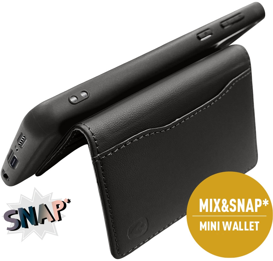 Valenta Leather Back Cover Snap Samsung Galaxy A42/A42 5G Black