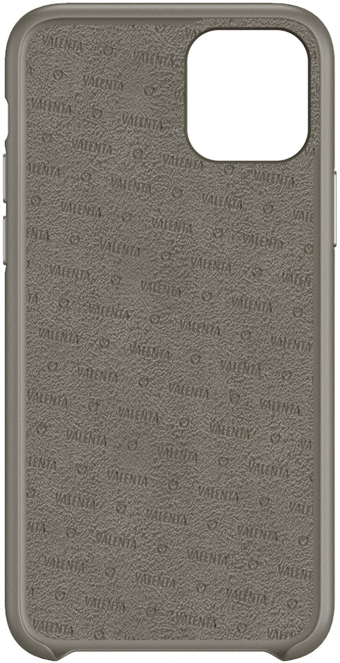 Valenta Leather Back Cover Snap Luxe Apple Iphone 11 Grey