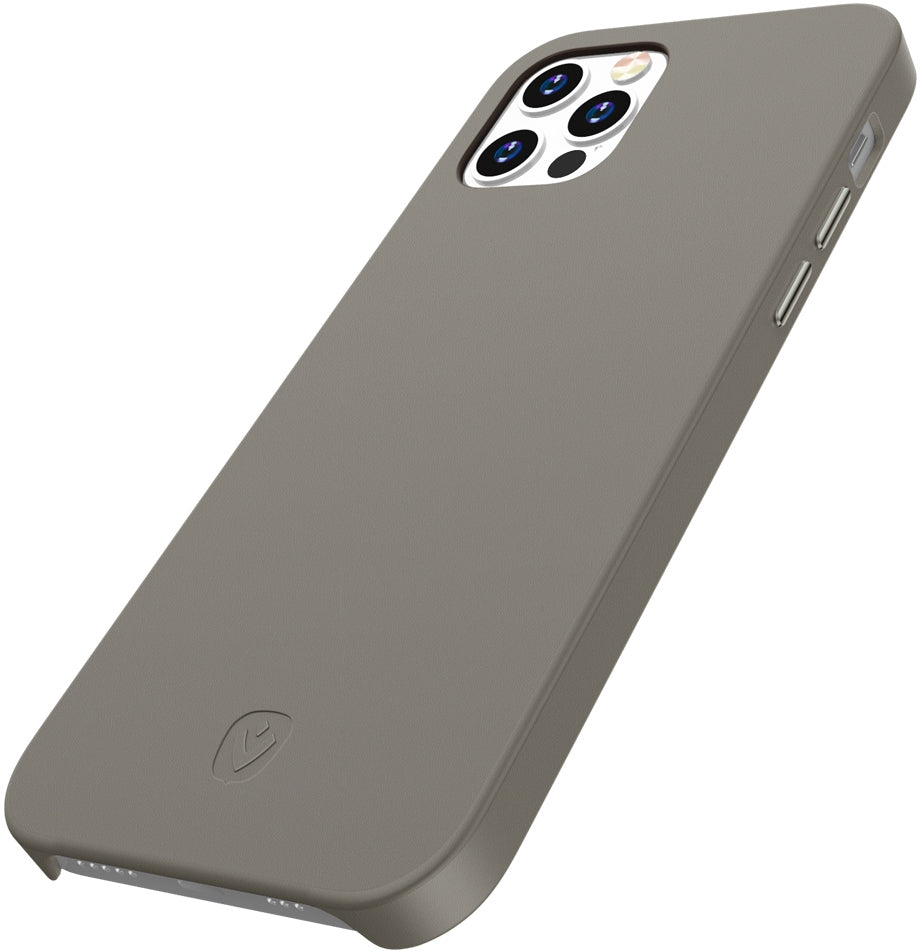 Valenta Leather Back Cover Snap Luxe Apple Iphone 12/12 Pro Grey