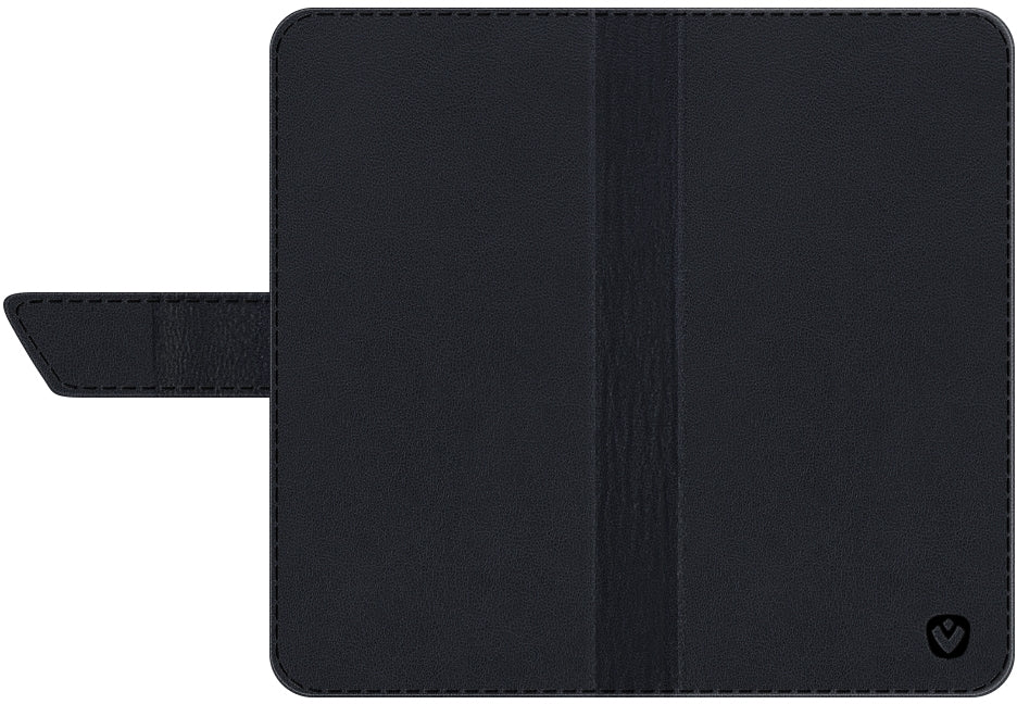 Valenta Leather Book Case Snap Universal Large Black