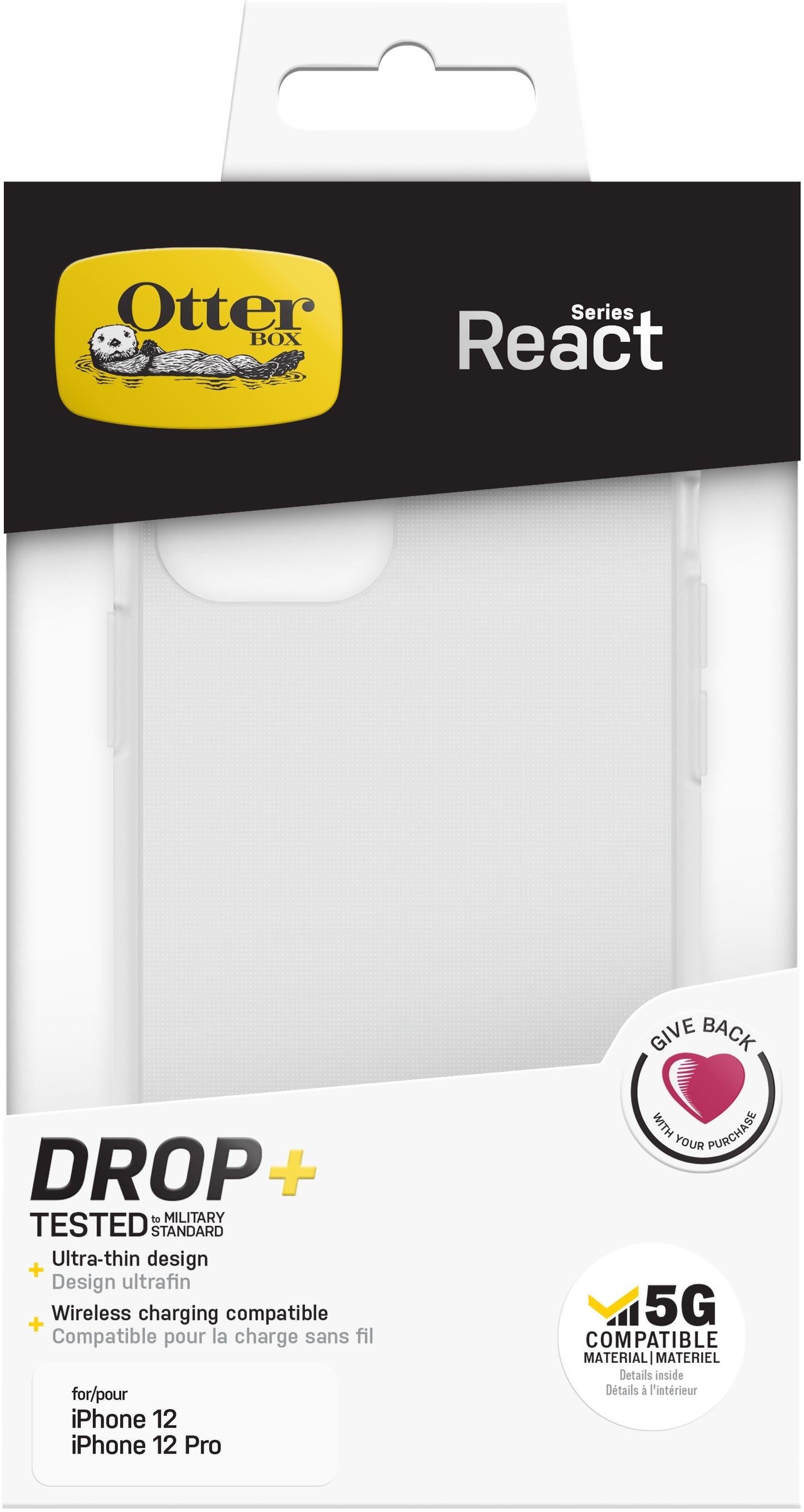 Otterbox React Series Apple Iphone 12/12 Pro Clear