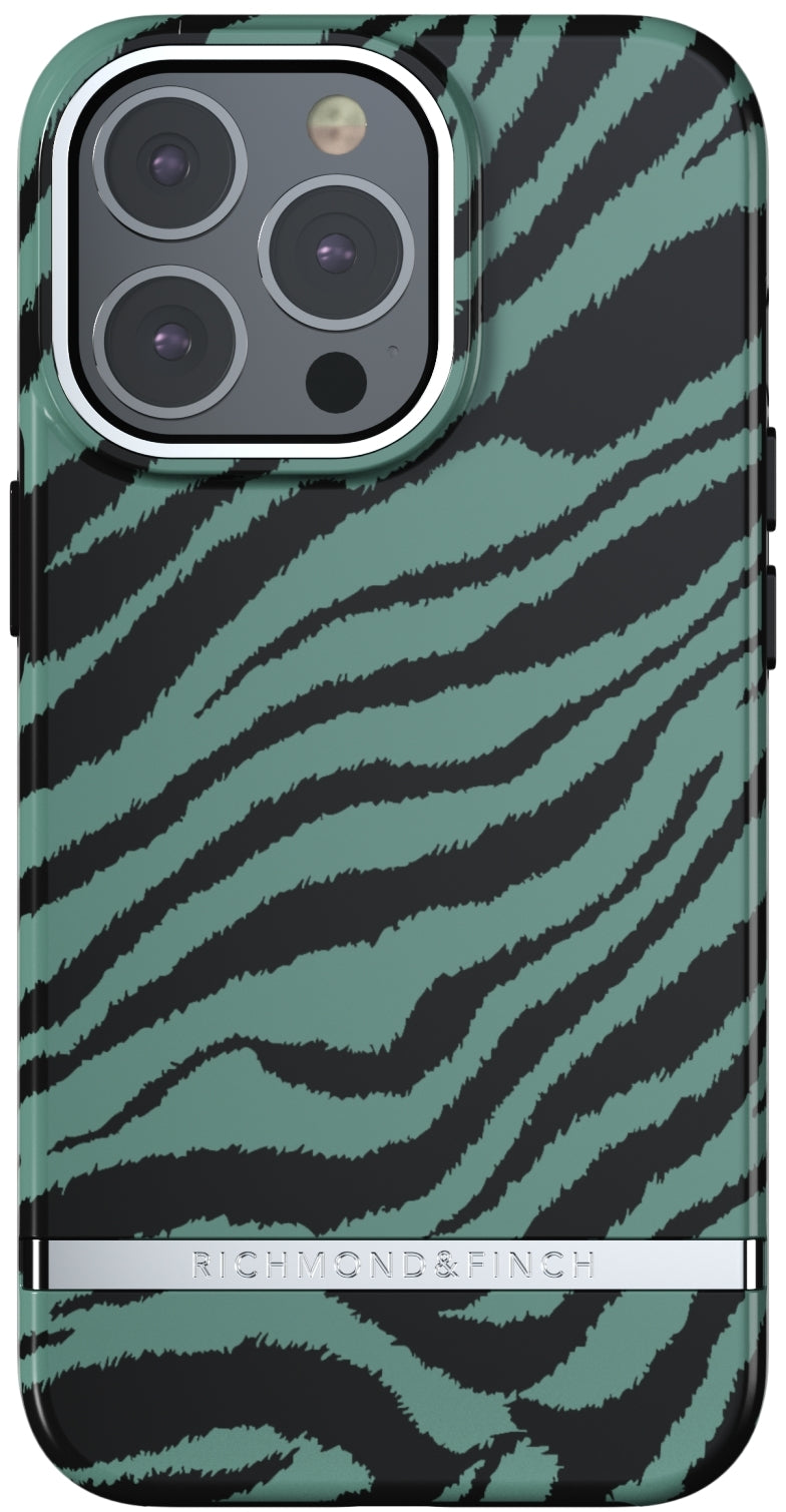 Richmond & Finch Freedom Series One-Piece Apple Iphone 13 Pro Emerald Zebra