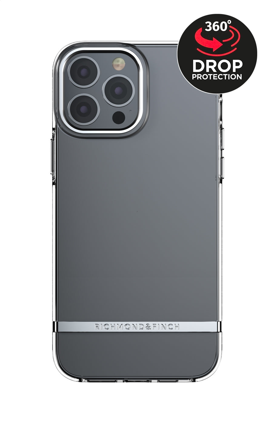 Richmond & Finch Clear Case Collection Apple Iphone 13 Pro Max Transparent/Silver