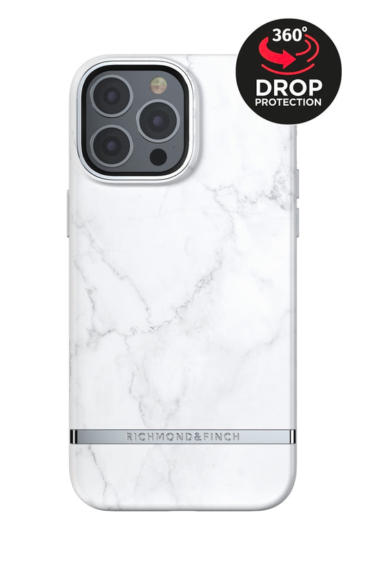 Richmond & Finch Freedom Series One-Piece Apple Iphone 13 Pro Max White Marble