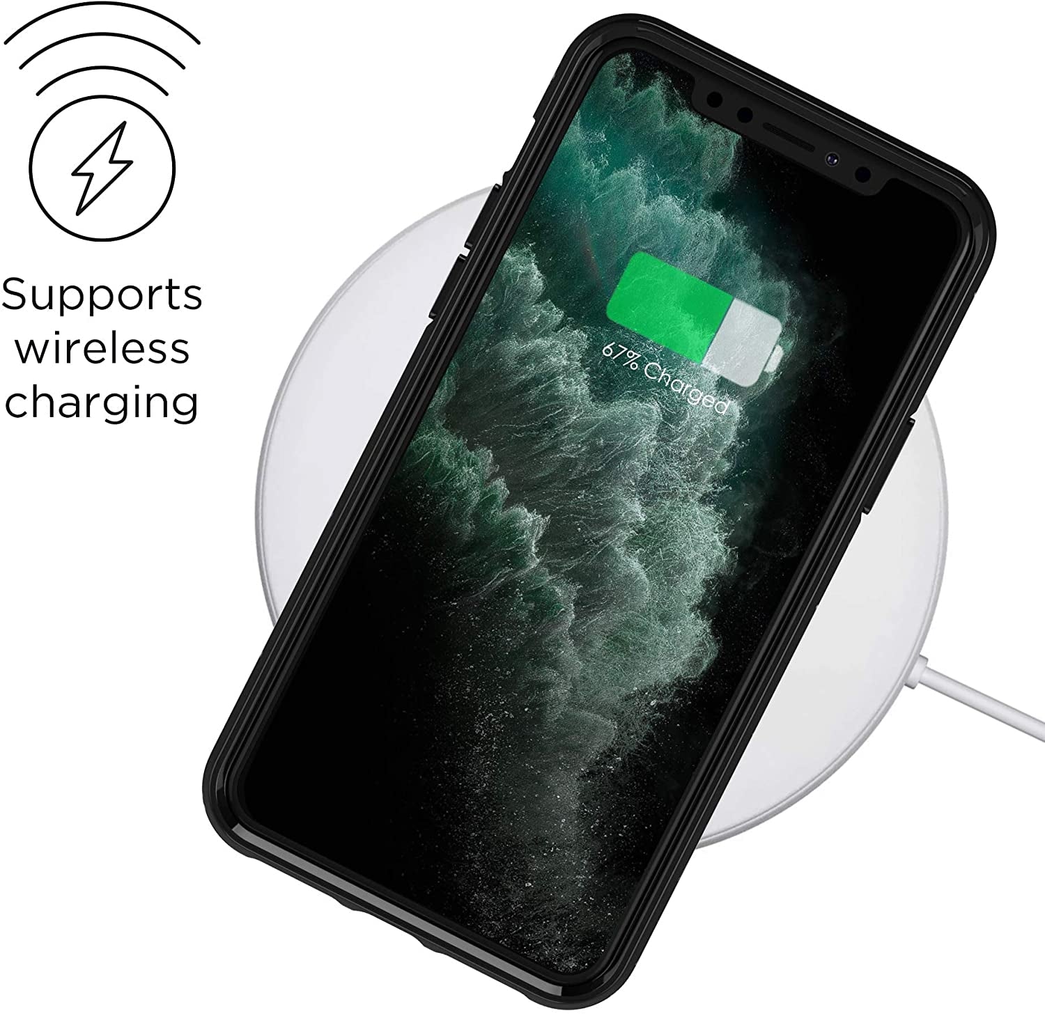 Richmond & Finch Freedom Series One-Piece Apple Iphone 13 Pro Black Tiger
