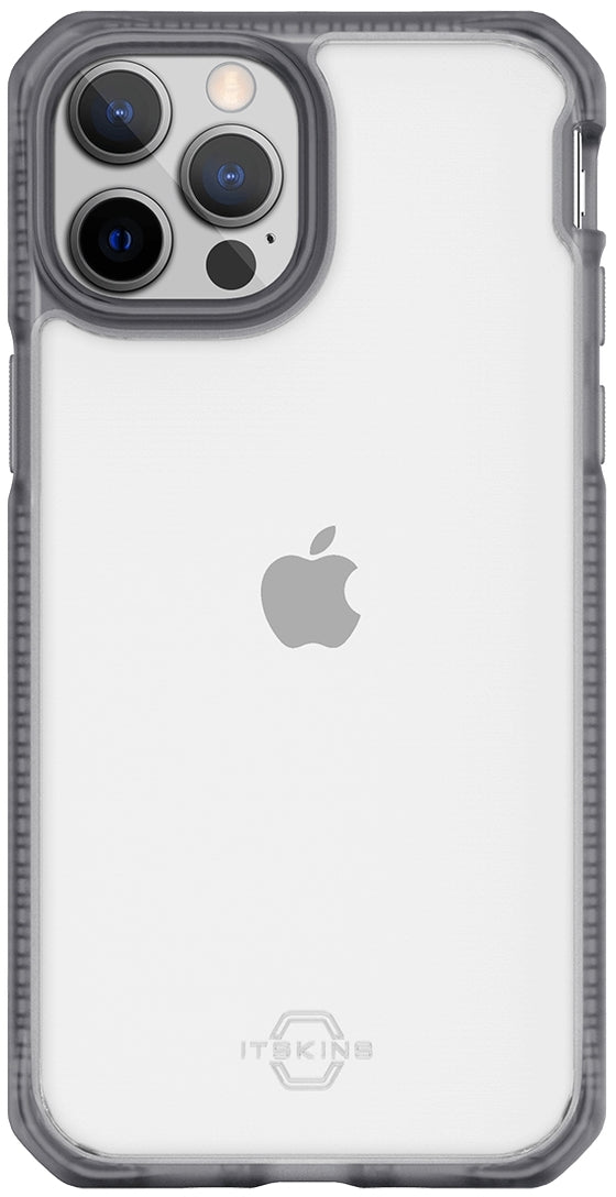 Itskins Level 2 Hybridfrost For Apple Iphone 13 Pro Max Transparent Black