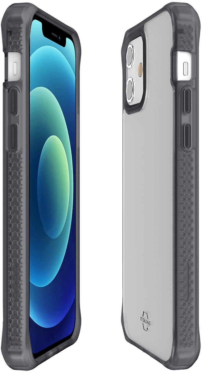 Itskins Level 2 Hybridfrost For Apple Iphone 12 Mini Transparent Black