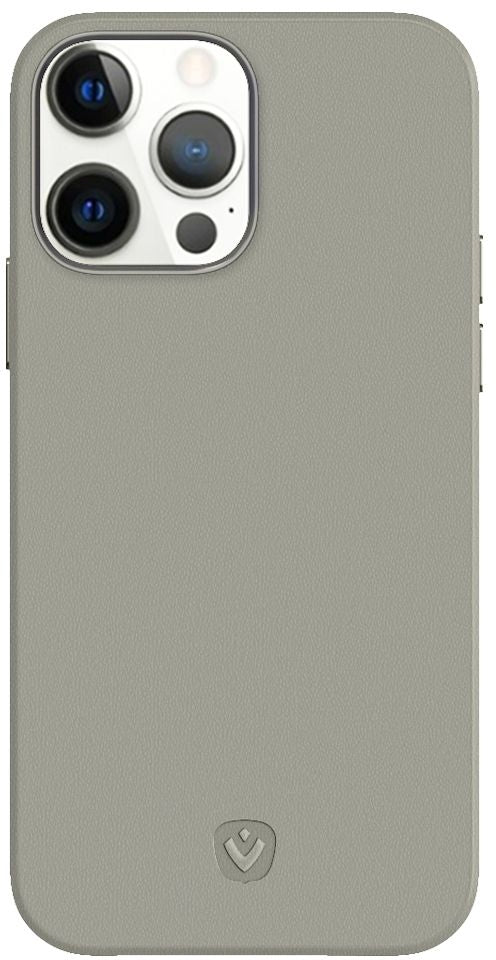 Valenta Leather Back Cover Snap Luxe Apple Iphone 13 Pro Max Grey