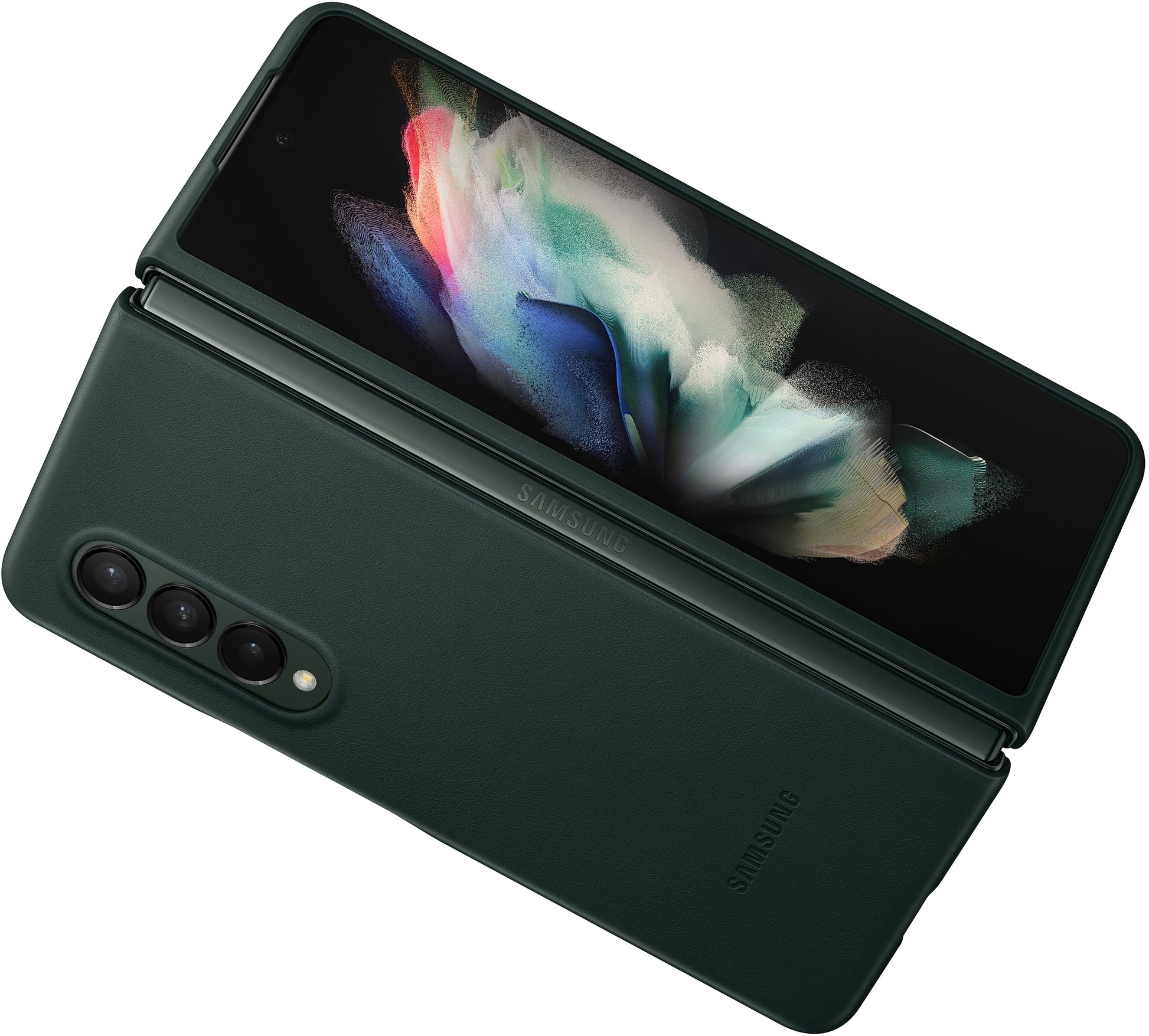 Samsung Ef-Vf926Lgegww Samsung Leather Cover Galaxy Z Fold3 Green