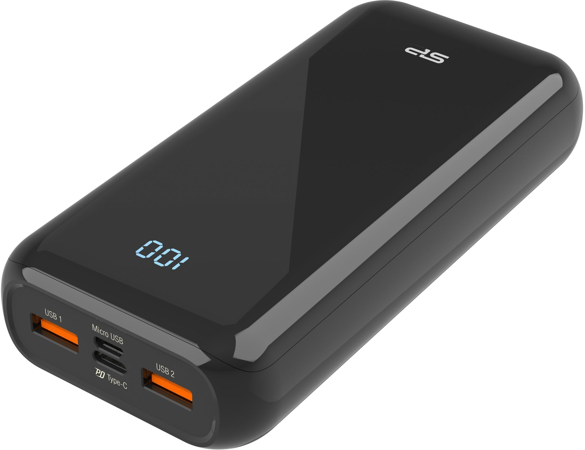 Silicon Power Qs28 Fast Charging 18W Pd Powerbank 20000 Mah Black