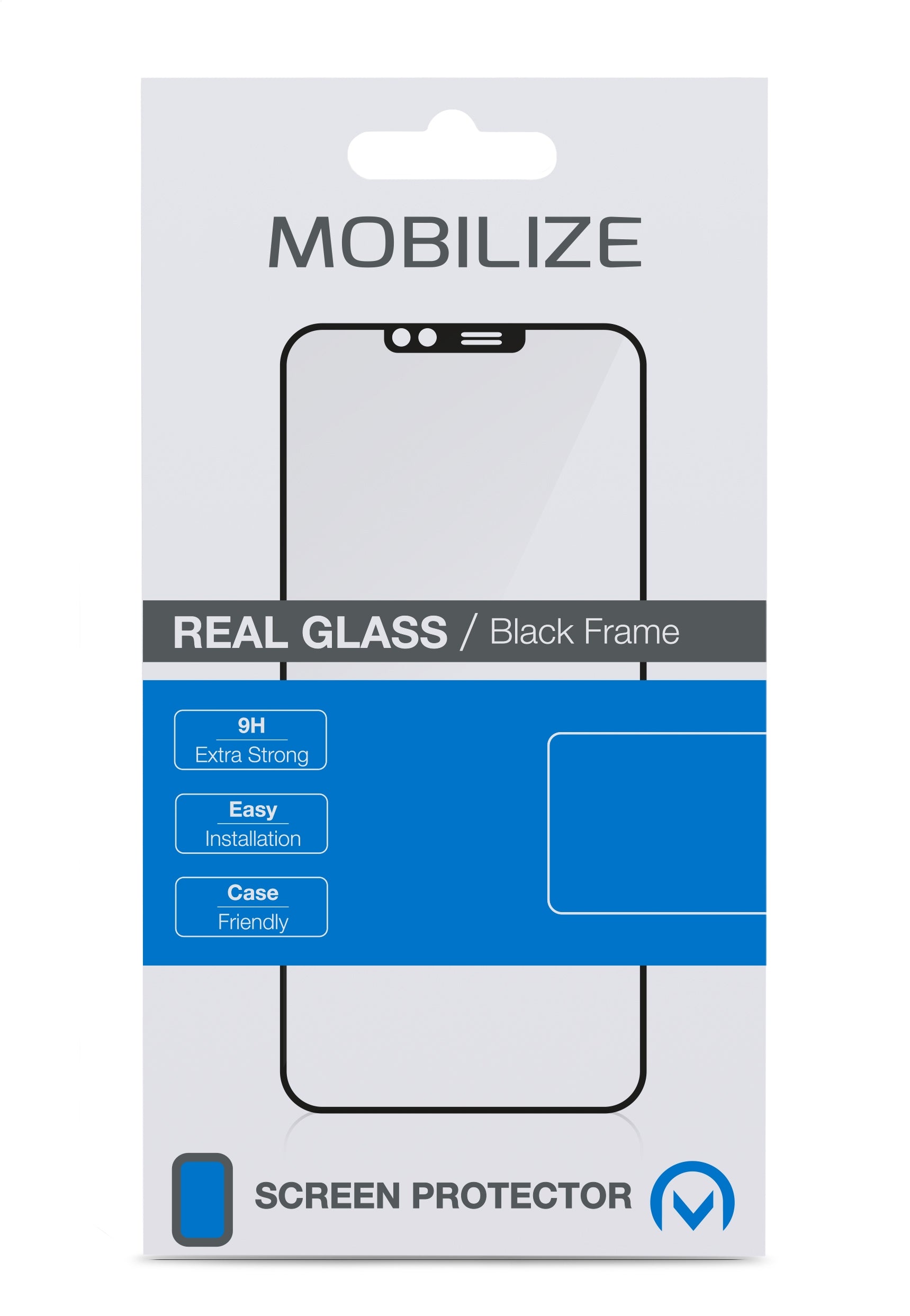 Mobilize Glass Screen Protector - Black Frame - Samsung Galaxy S22 5G/S23 5G