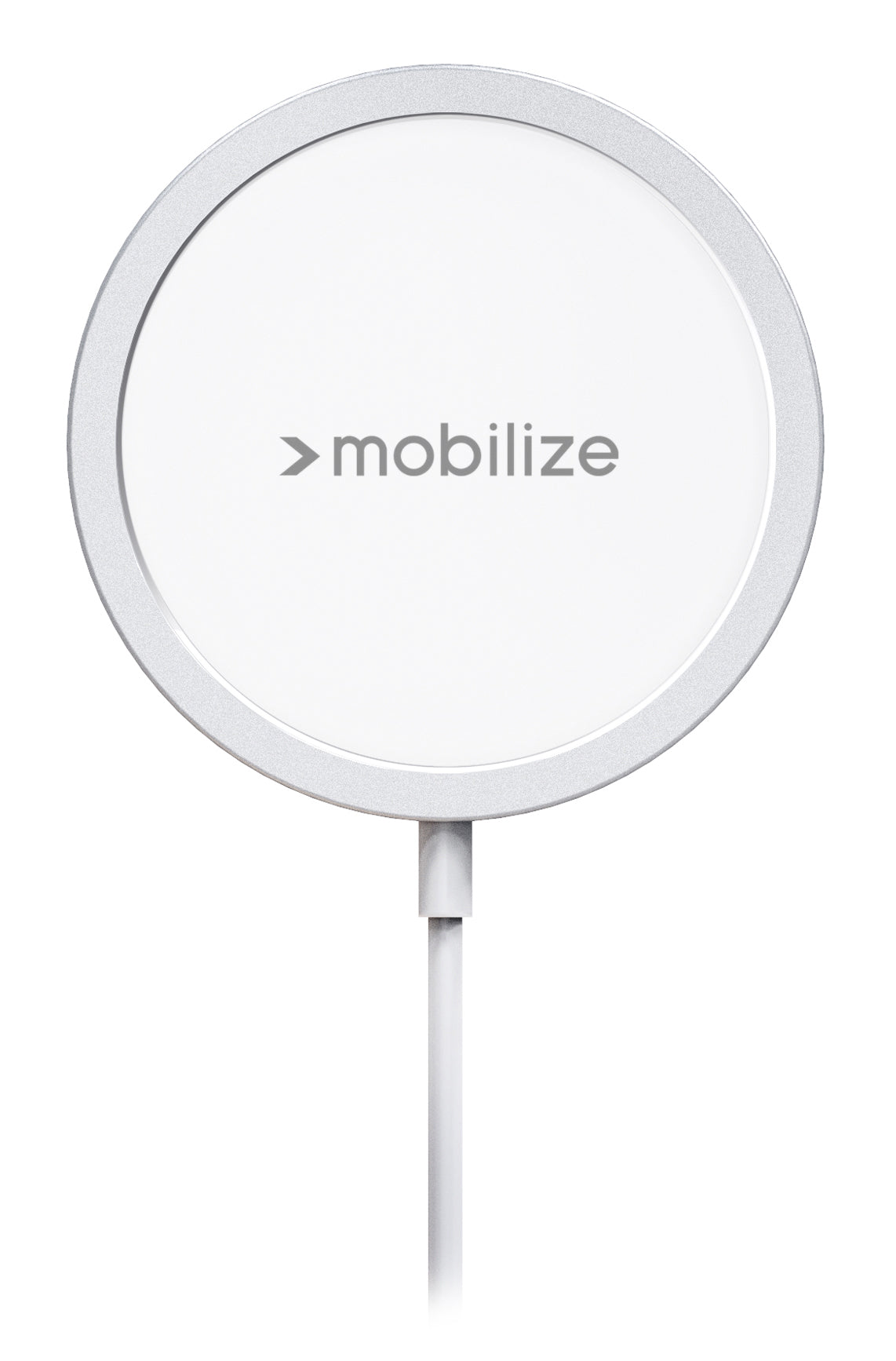 Mobilize Magnetic Wireless Charger Magsafe Compatible 15W White Aluminium