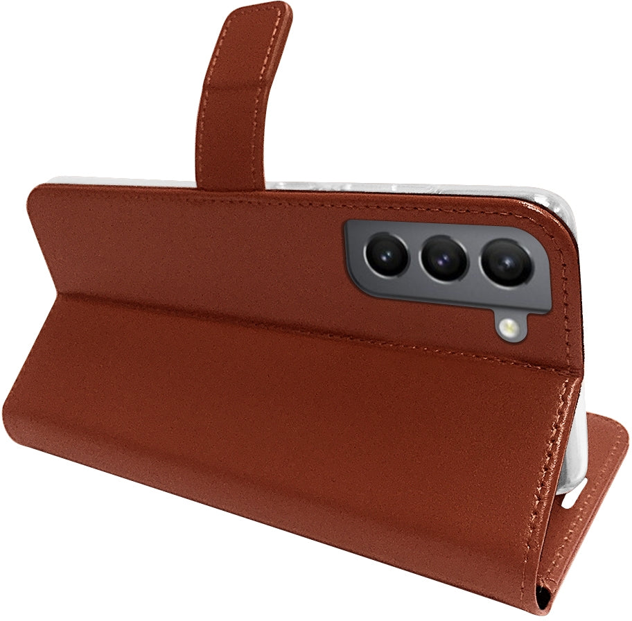 Valenta Book Case Gel Skin Samsung Galaxy S22+ 5G Brown