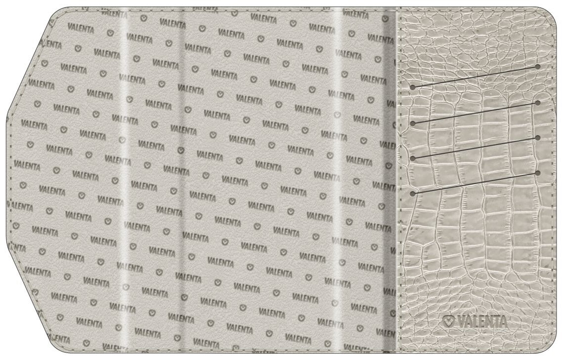 Valenta Clutch Croco Case Snap Universal Medium Black