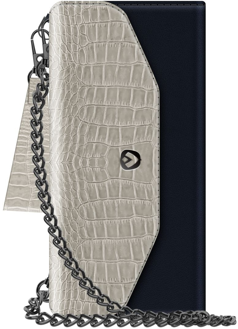 Valenta Clutch Croco Case Snap Universal Large Black