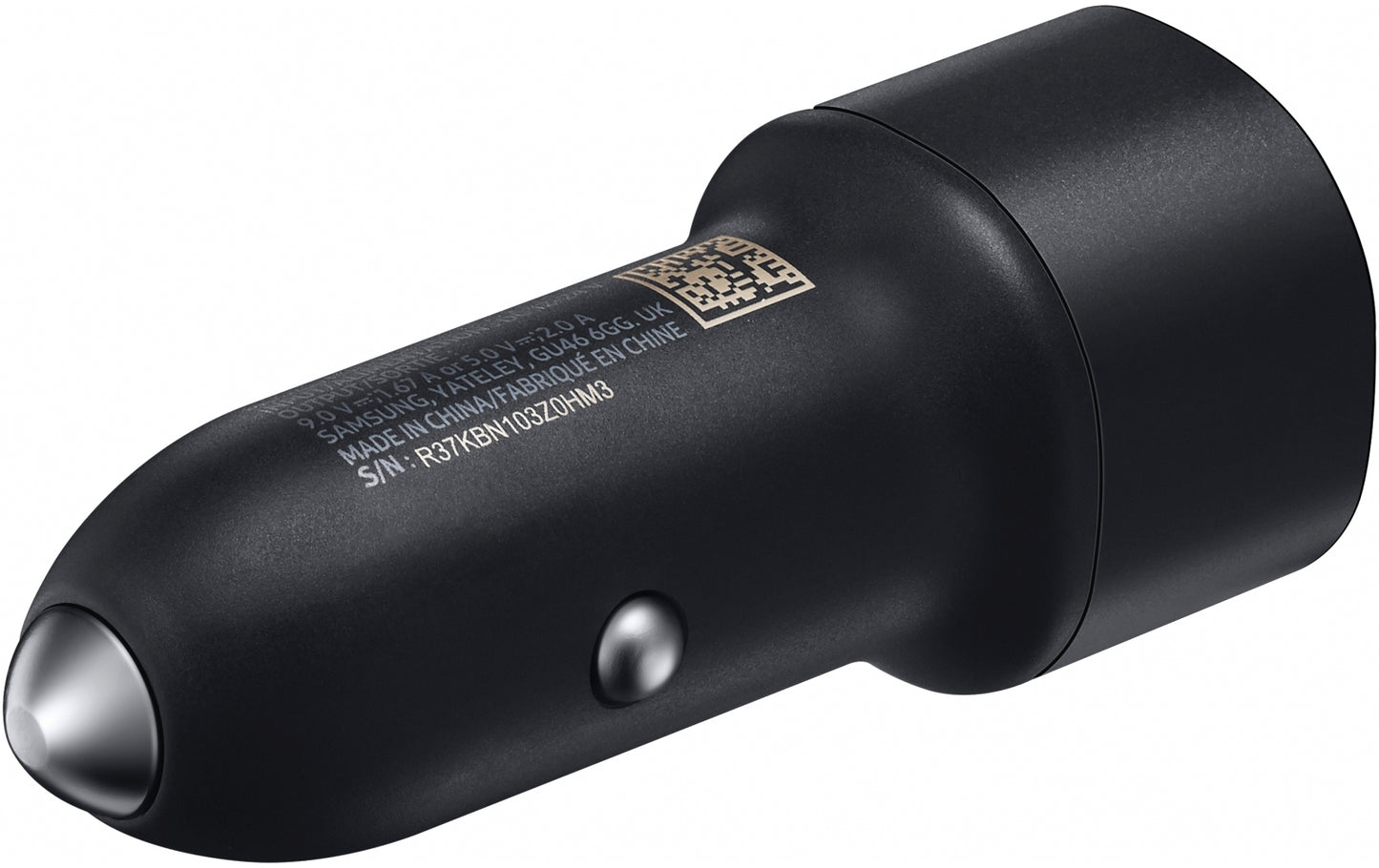 Samsung Ep-L1100Wbegeu Samsung Fast Charge Duo Car Charger 15W Black Bulk