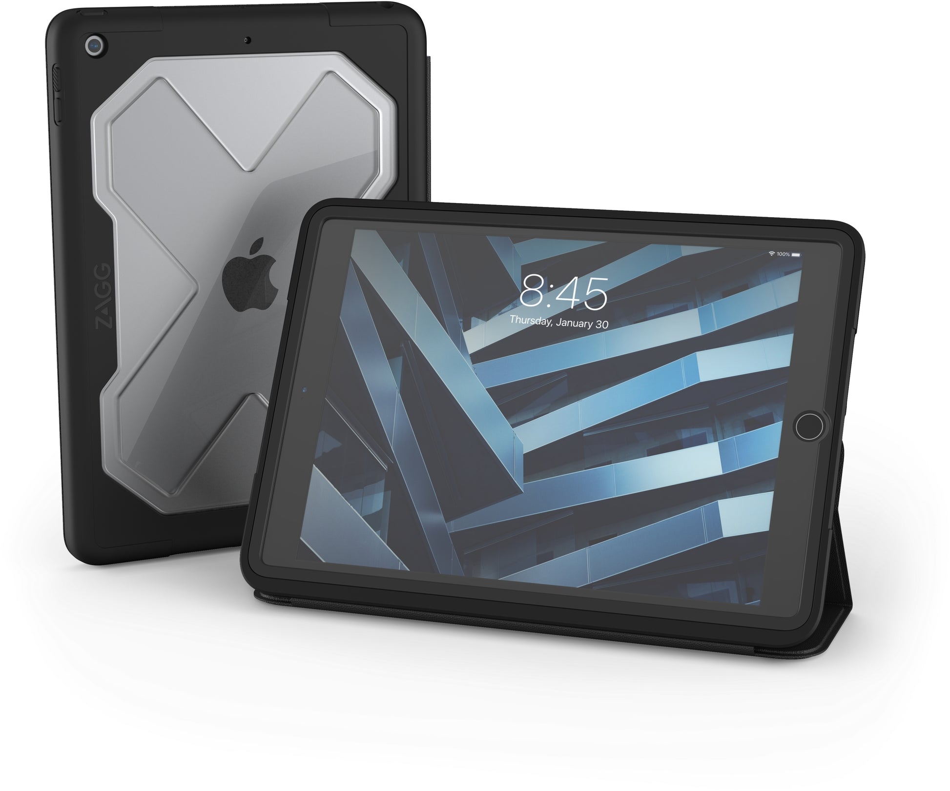 Zagg Rugged Messenger Case For Apple Ipad 10.2 (2019/2020/2021) Black