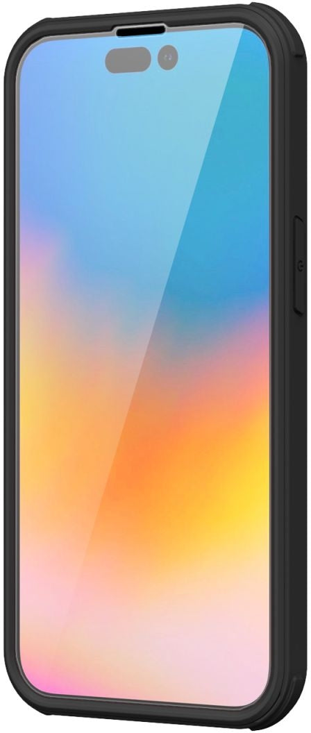 Valenta Tempered Glass Full Cover Magsafe Bumper Case Apple Iphone 14 Pro Max Black