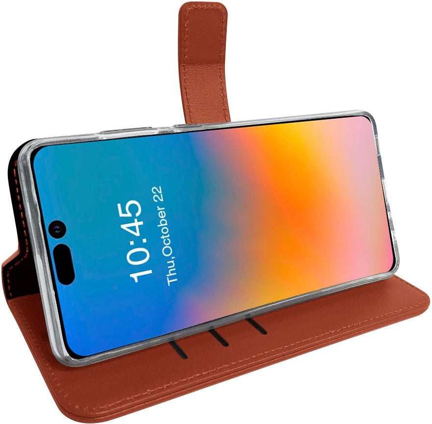 Valenta Book Case Gel Skin Apple Iphone 14 Pro Brown