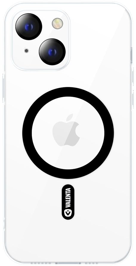 Valenta Tempered Glass Back Cover Magsafe Case Apple Iphone 14 Plus Clear